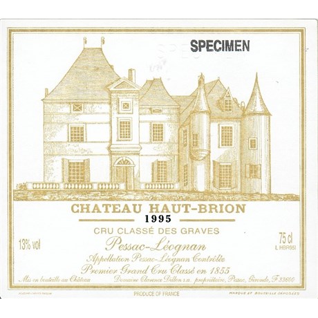 Château Haut Brion - Pessac-Léognan 1995