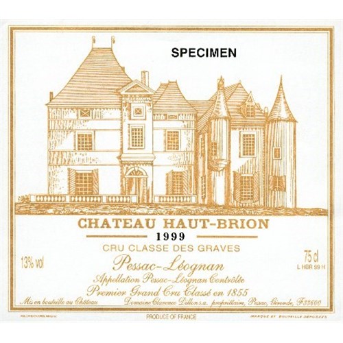 Château Haut Brion - Pessac-Léognan 1999 