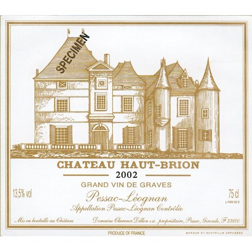 Château Haut Brion - Pessac-Leognan 2002 4df5d4d9d819b397555d03cedf085f48 