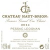 Château Haut Brion - Pessac-Léognan 2014 