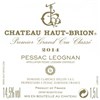 Château Haut Brion - Pessac-Léognan 2014