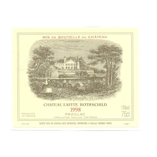 Chateau Lafite Rothschild 1998 - Pauillac 4df5d4d9d819b397555d03cedf085f48 
