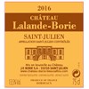 Château Lalande Borie - Saint-Julien 2016