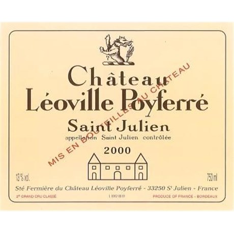 Château Léoville Poyferré - Saint-Julien 2000