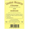 Chateau Malescot Saint Exupéry - Margaux 2009 4df5d4d9d819b397555d03cedf085f48 