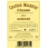 Château Malescot Saint Exupéry - Margaux 2011
