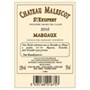 Château Malescot Saint Exupery - Margaux 2016