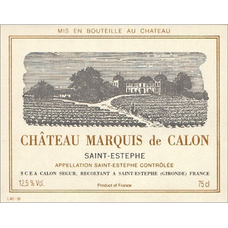 Château Marquis de Calon - Château Calon Ségur - Saint-Estèphe 2017