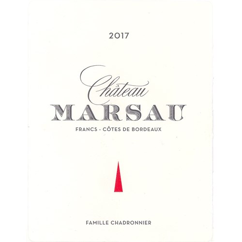 Château Marsau - Francs-Côtes de Bordeaux 2017 6b11bd6ba9341f0271941e7df664d056 