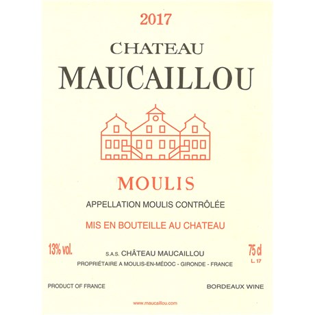 Château Maucaillou - Moulis 2017 37.5 cl