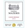 Château Mazeris - Canon-Fronsac 2012