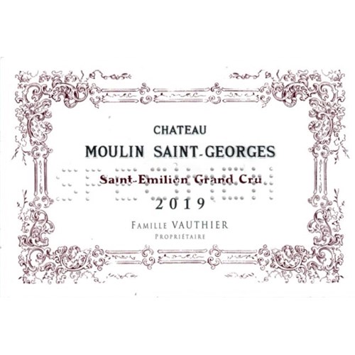 Château Moulin Saint-Georges - Saint-Emilion Grand Cru 2019 b5952cb1c3ab96cb3c8c63cfb3dccaca 
