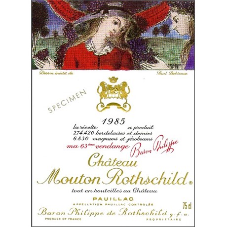 Château Mouton Rothschild - Pauillac 1985