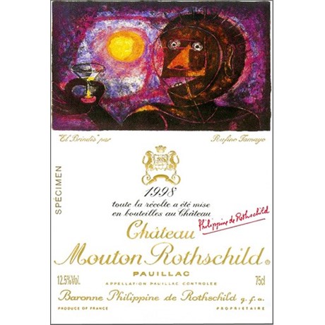 Château Mouton Rothschild - Pauillac 1998 6b11bd6ba9341f0271941e7df664d056 