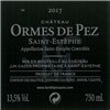 Château Les Ormes de Pez - Saint-Estèphe 2017