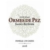 Château Les Ormes of Pez - Saint-Estèphe 2016 