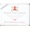 Château Pape Clément - Pessac-Léognan Rouge 1996