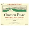 Château Pavie - Saint-Emilion Grand Cru 1998