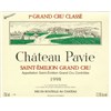Château Pavie - Saint-Emilion Grand Cru 1998 6b11bd6ba9341f0271941e7df664d056 