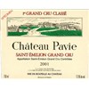 Château Pavie - Saint-Emilion Grand Cru 2001
