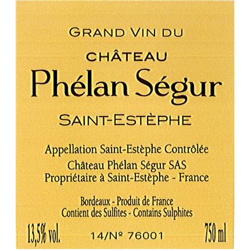 Château Phélan Ségur - Saint-Estèphe 2017 6b11bd6ba9341f0271941e7df664d056 