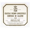 Château Pichon Longueville - Comtesse de Lalande - Pauillac 1988