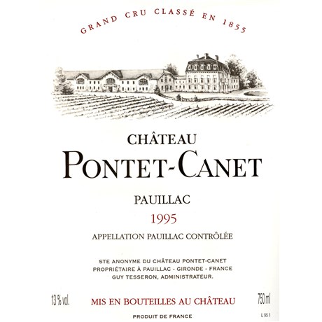 Château Pontet Canet - Pauillac 1995