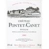 Château Pontet Canet - Pauillac 2001