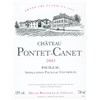 Château Pontet-Canet - Pauillac 2003