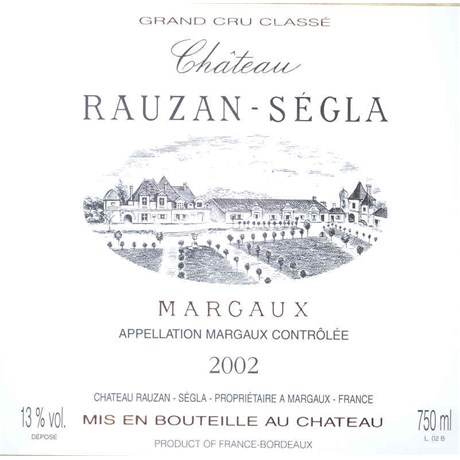 Château Rauzan Ségla - Margaux 2002 6b11bd6ba9341f0271941e7df664d056 