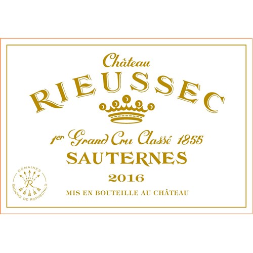 Château Rieussec - Sauternes 2016 37,5 cl