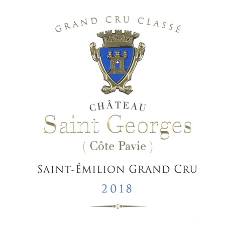 Château Saint Georges Cote Pavie - Saint-Emilion Grand Cru 2018