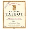 Château Talbot - Saint-Julien 2001 