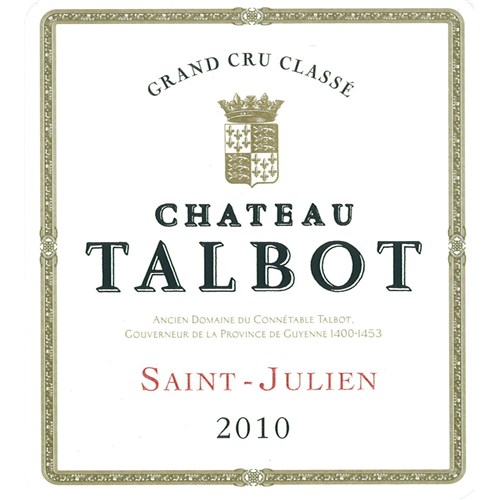 Château Talbot - Saint-Julien 2010 