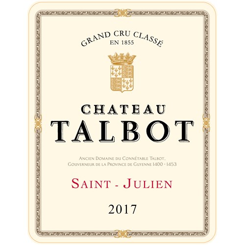 Château Talbot - Saint-Julien 2017 6b11bd6ba9341f0271941e7df664d056 