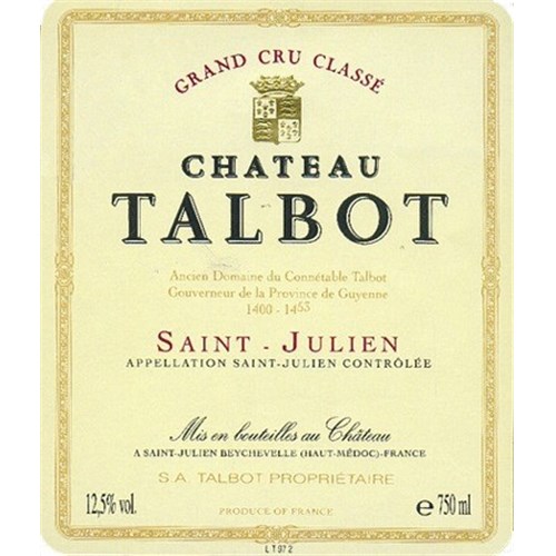 Chateau Talbot - Saint-Julien 2018 4df5d4d9d819b397555d03cedf085f48 
