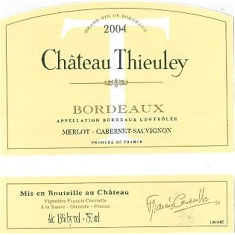 Château Thieuley - Bordeaux rouge 2015