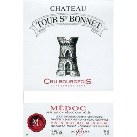 Château Tour St Bonnet - Médoc 2017