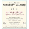 Château Tronquoy Lalande - Saint-Estèphe 2016