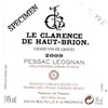 Clarence de Haut-Brion - Château Haut Brion - Pessac-Léognan 2009