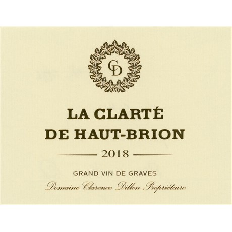 La Clarté de Haut-Brion - Domaine Clarence Dillon - Pessac-Léognan 2018