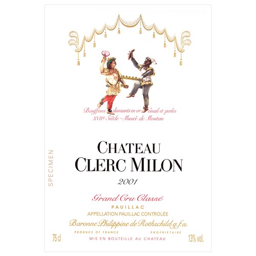 Clerc Milon - Pauillac 2001