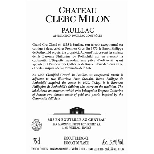 Clerc Milon - Pauillac 2015