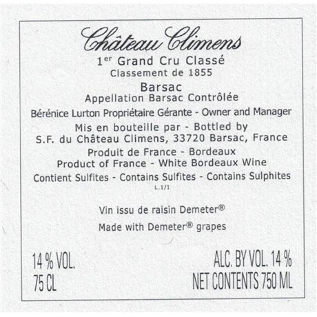Climens - Barsac 2016
