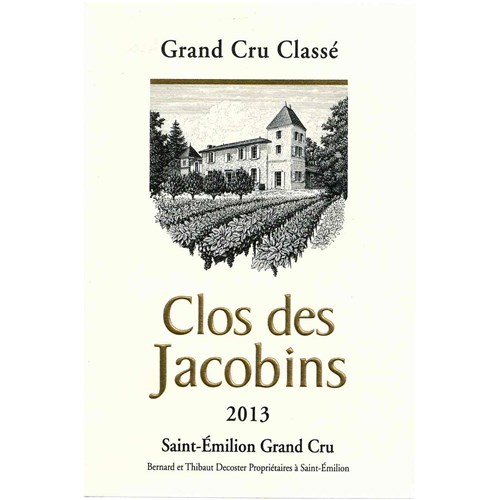Clos des Jacobins - Saint-Emilion Grand Cru 2013 