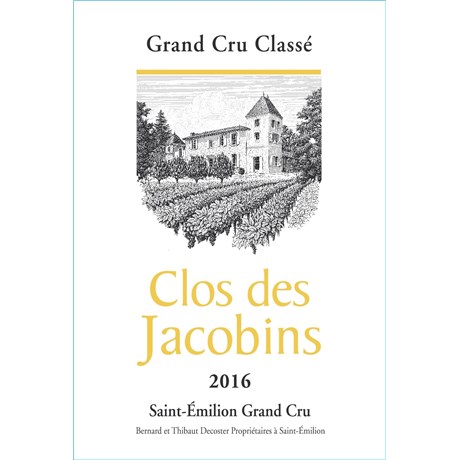 Clos des Jacobins - Saint-Emilion Grand Cru 2016