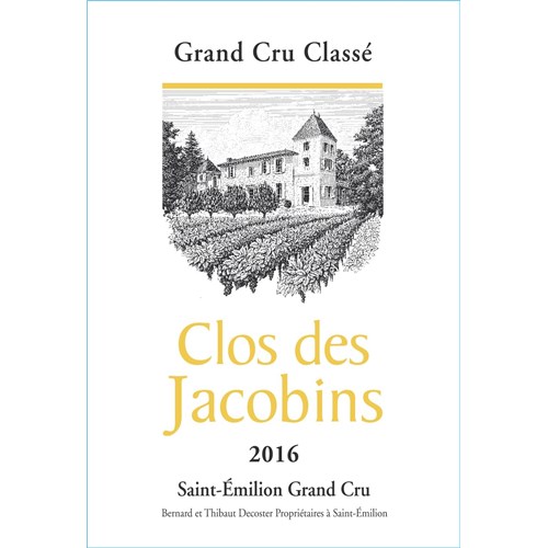 Clos des Jacobins - Saint-Emilion Grand Cru 2016
