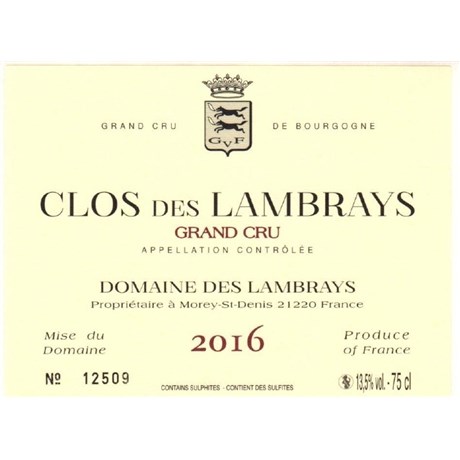 Clos des Lambrays - Clos des Lambrays 2016