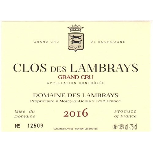 Clos des Lambrays - Clos des Lambrays 2016