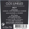 Clos Lunelles - Castillon-Côtes de Bordeaux 2017